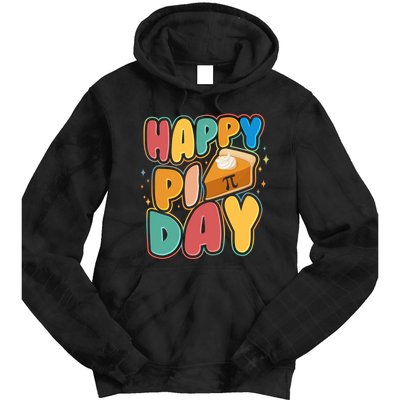 Happy Pi Day 3 14 Pie Slice March 14 Tie Dye Hoodie