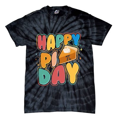 Happy Pi Day 3 14 Pie Slice March 14 Tie-Dye T-Shirt