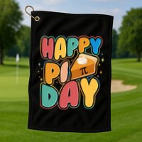 Happy Pi Day 3 14 Pie Slice March 14 Golf Towel