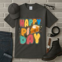 Happy Pi Day 3 14 Pie Slice March 14 Tall T-Shirt