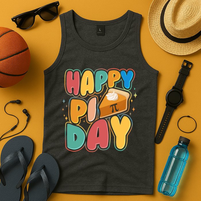 Happy Pi Day 3 14 Pie Slice March 14 Tank Top