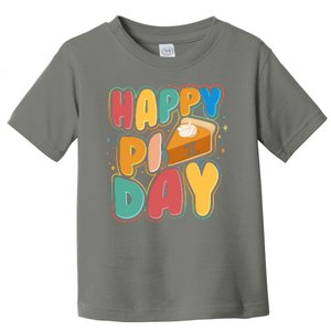 Happy Pi Day 3 14 Pie Slice March 14 Toddler T-Shirt