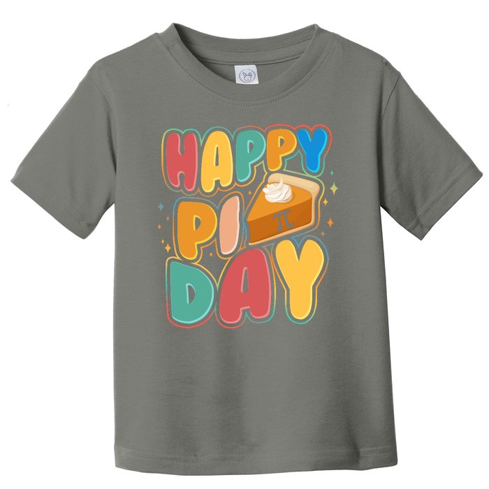 Happy Pi Day 3 14 Pie Slice March 14 Toddler T-Shirt