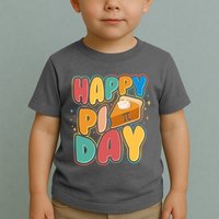 Happy Pi Day 3 14 Pie Slice March 14 Toddler T-Shirt