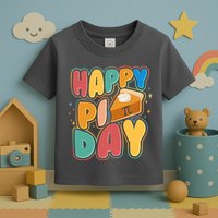 Happy Pi Day 3 14 Pie Slice March 14 Toddler T-Shirt