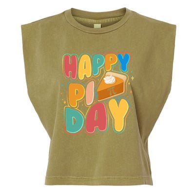 Happy Pi Day 3 14 Pie Slice March 14 Garment-Dyed Women's Muscle Tee