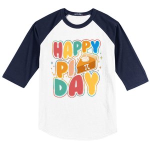 Happy Pi Day 3 14 Pie Slice March 14 Baseball Sleeve Shirt