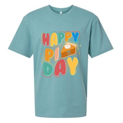 Happy Pi Day 3 14 Pie Slice March 14 Sueded Cloud Jersey T-Shirt