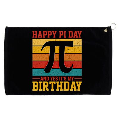 Happy Pi Day And Yes ItS My Birthday Math 14 March Nerd Gift Grommeted Golf Towel