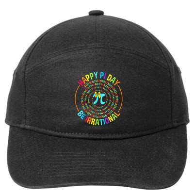 Happy Pi Day Funny Math Coach Teacher Pi Day Coquette Bow 7-Panel Snapback Hat