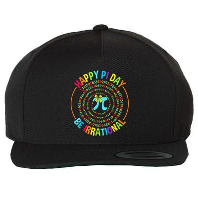 Happy Pi Day Funny Math Coach Teacher Pi Day Coquette Bow Wool Snapback Cap