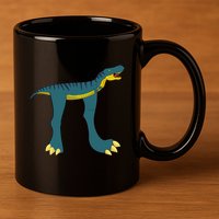 Happy Pi Day Dino Dinosaur T Rex Math Lover Boy Girl 11oz C Handle Ceramic Mug