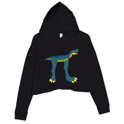Happy Pi Day Dino Dinosaur T Rex Math Lover Boy Girl Crop Fleece Hoodie