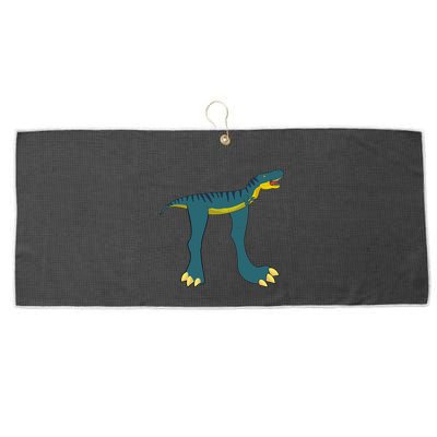 Happy Pi Day Dino Dinosaur T Rex Math Lover Boy Girl Large Microfiber Waffle Golf Towel