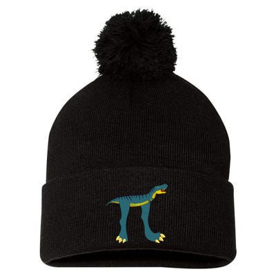 Happy Pi Day Dino Dinosaur T Rex Math Lover Boy Girl Pom Pom 12in Knit Beanie