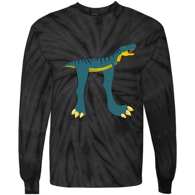 Happy Pi Day Dino Dinosaur T Rex Math Lover Boy Girl Tie-Dye Long Sleeve Shirt