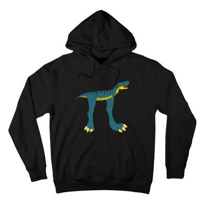 Happy Pi Day Dino Dinosaur T Rex Math Lover Boy Girl Tall Hoodie