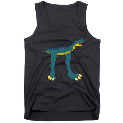 Happy Pi Day Dino Dinosaur T Rex Math Lover Boy Girl Tank Top