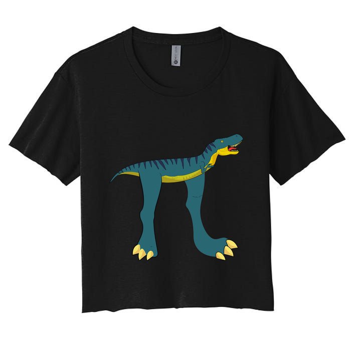 Happy Pi Day Dino Dinosaur T Rex Math Lover Boy Girl Crop Top