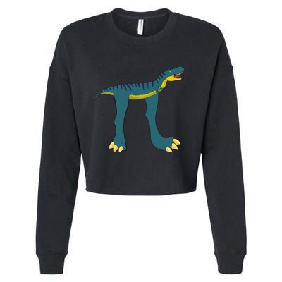 Happy Pi Day Dino Dinosaur T Rex Math Lover Boy Girl Cropped Pullover Crew
