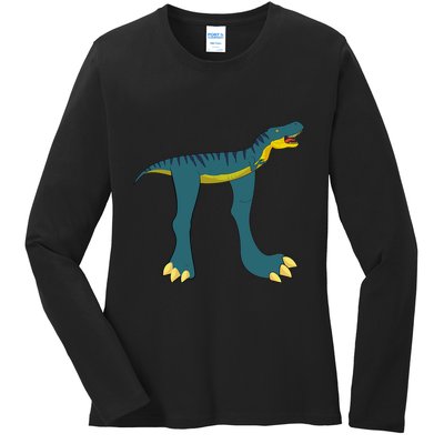 Happy Pi Day Dino Dinosaur T Rex Math Lover Boy Girl Ladies Long Sleeve Shirt