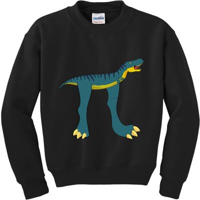Happy Pi Day Dino Dinosaur T Rex Math Lover Boy Girl Kids Sweatshirt