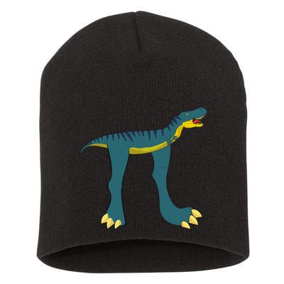 Happy Pi Day Dino Dinosaur T Rex Math Lover Boy Girl Short Acrylic Beanie
