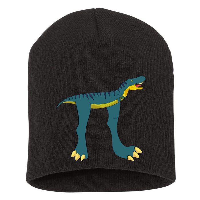 Happy Pi Day Dino Dinosaur T Rex Math Lover Boy Girl Short Acrylic Beanie