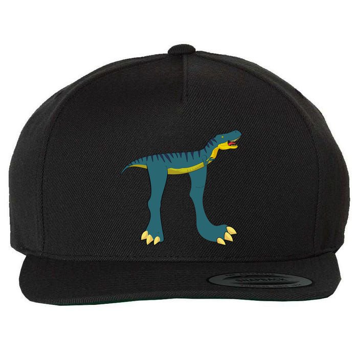 Happy Pi Day Dino Dinosaur T Rex Math Lover Boy Girl Wool Snapback Cap