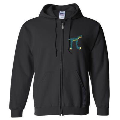 Happy Pi Day Dino Dinosaur T Rex Math Lover Boy Girl Full Zip Hoodie