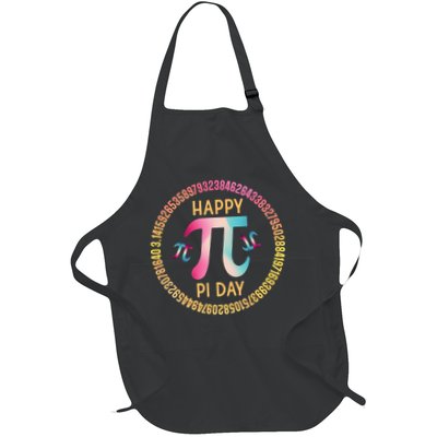 Happy Pi Day Mathematischer Mathematiklehrer Pi 3.14 Full-Length Apron With Pockets