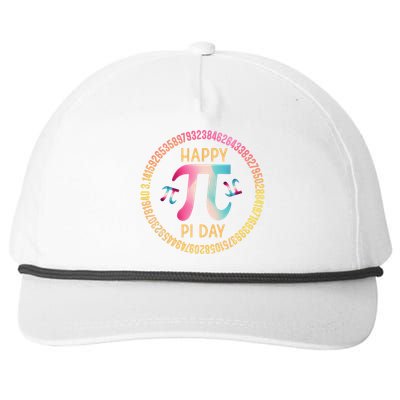 Happy Pi Day Mathematischer Mathematiklehrer Pi 3.14 Snapback Five-Panel Rope Hat