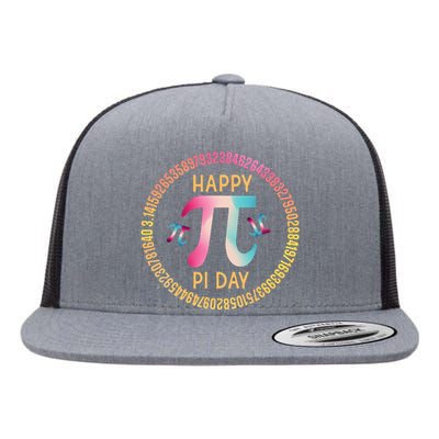 Happy Pi Day Mathematischer Mathematiklehrer Pi 3.14 Flat Bill Trucker Hat