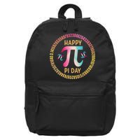 Happy Pi Day Mathematischer Mathematiklehrer Pi 3.14 16 in Basic Backpack