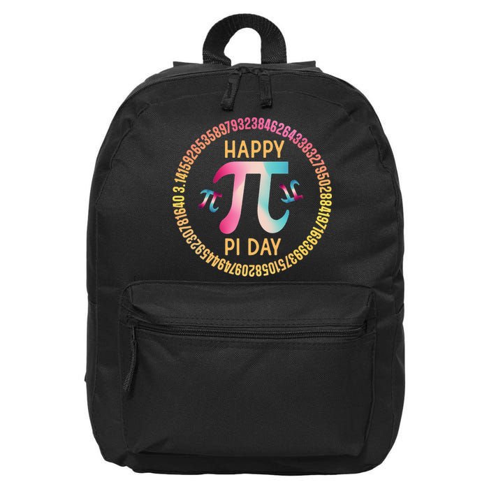 Happy Pi Day Mathematischer Mathematiklehrer Pi 3.14 16 in Basic Backpack