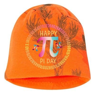 Happy Pi Day Mathematischer Mathematiklehrer Pi 3.14 Kati - Camo Knit Beanie