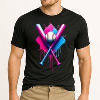 Home Plate Drip Ice Cream Softball Baseball Cooling Performance Crew T-Shirt