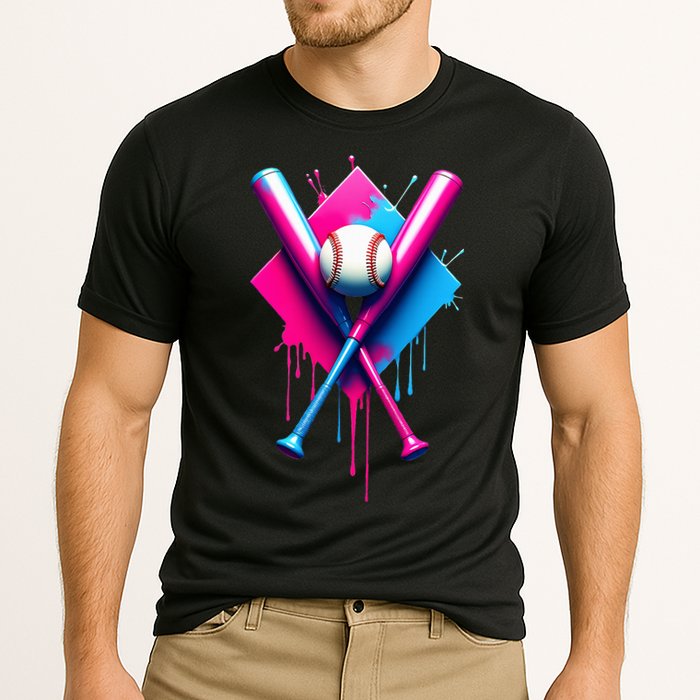 Home Plate Drip Ice Cream Softball Baseball Cooling Performance Crew T-Shirt