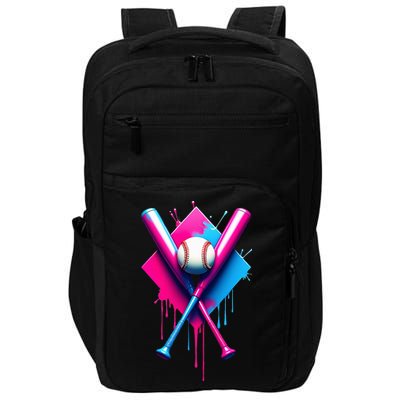 Home Plate Drip Ice Cream Softball Baseball Impact Tech Backpack