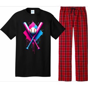 Home Plate Drip Ice Cream Softball Baseball Pajama Set