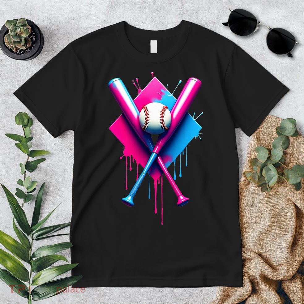 Home Plate Drip Ice Cream Softball Baseball Premium T-Shirt