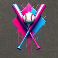 Home Plate Drip Ice Cream Softball Baseball Cotton Canvas Backpack