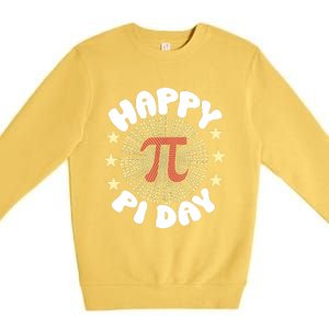 Happy Pi Day Funny Pi Mathematic Math For Teachers Premium Crewneck Sweatshirt