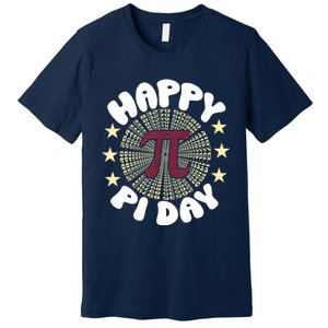 Happy Pi Day Funny Pi Mathematic Math For Teachers Premium T-Shirt