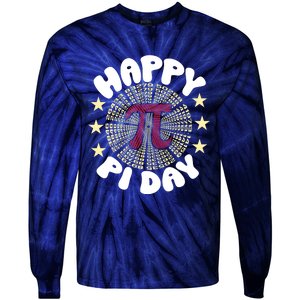 Happy Pi Day Funny Pi Mathematic Math For Teachers Tie-Dye Long Sleeve Shirt