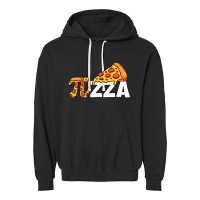 Happy Pi Day Pie Day Pizza Funny Pi Mathematic Math Garment-Dyed Fleece Hoodie