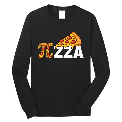 Happy Pi Day Pie Day Pizza Funny Pi Mathematic Math Long Sleeve Shirt