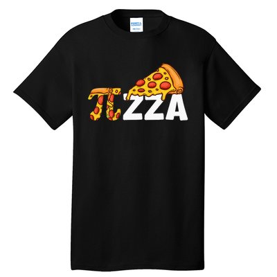 Happy Pi Day Pie Day Pizza Funny Pi Mathematic Math Tall T-Shirt