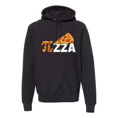 Happy Pi Day Pie Day Pizza Funny Pi Mathematic Math Premium Hoodie