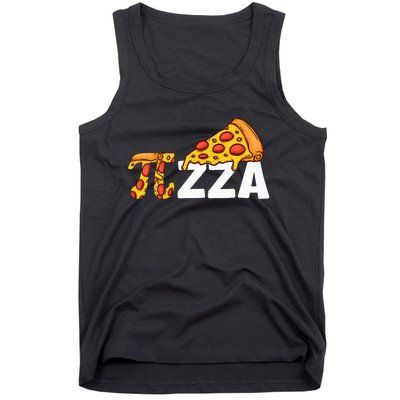 Happy Pi Day Pie Day Pizza Funny Pi Mathematic Math Tank Top